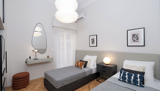 Spacious & Stylish Athens Apartment - Walk To Metro - Foto 5, Habitación