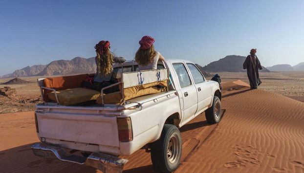 Durante o passeio de 4x4