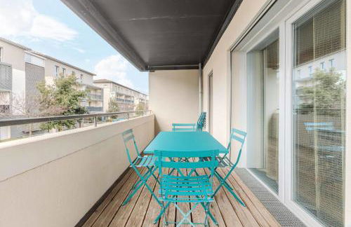 Quiet and bright apartment terrace and private P - Foto 15