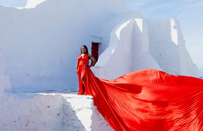 Mykonos Dream FLying Dress Photoshoot - Photo 8