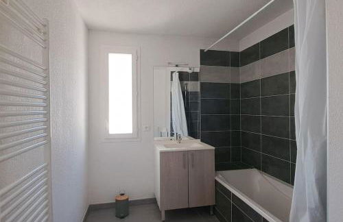 T2 Charmant, spacieux parking privé tram et metro - Foto 7