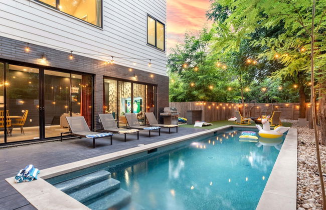 Backyard Pool Oasis Rainey Street 6 min Walk - Foto 1