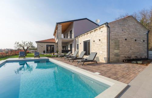 Villa Harmony for 8 people in Central Istria with 50 m2 private pool and sea view - Foto 8
