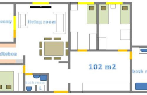 Sunny day -Arena Zagreb , 2 bathrooms, 102m², - Foto 33