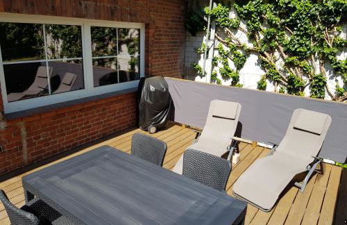 Große, helle Ferienwohnung mit 2 Balkonen auf dem Kastanienhof Oetzen in der Lüneburger Heide - Foto 7