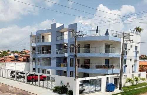 No Atalaia, Fort Poseidon rua do Atalho a 700 metros da praia do Atalaia, apartamento novo decorado, varanda, sala de estar e jantar, 02 suítes, 03 banheiros, lavanderia, cozinha, piscina, churrasqueira, salão de jogos, vista parcial das dunas e mar - Photo 73