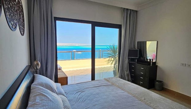 Stunning Sea View 1-bed Apartment in Hurghada - Foto 4, Habitación