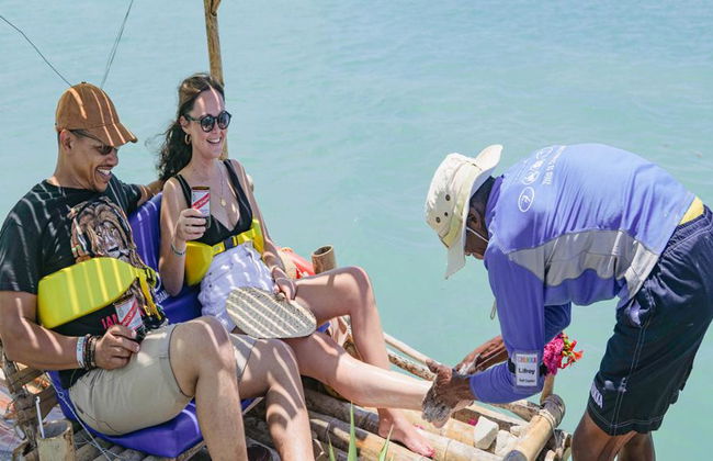 Chukka Ocean Bamboo Rafting, ATV Safari with Catamaran Sail, Snorkel and Party Cruise - Negril - Foto 3