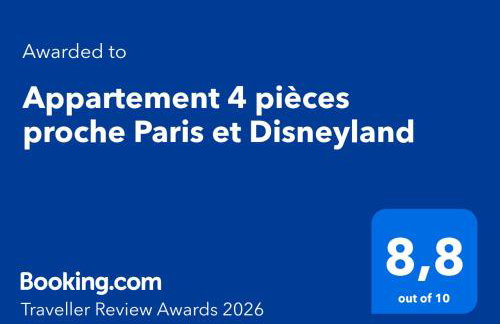 Appartement 4 pièces proche Paris et Disneyland - Photo 2