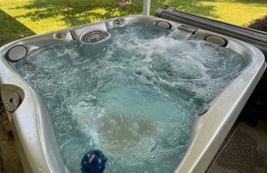 Mid-Century Modern Themed Home with Outdoor Hot Tub - Foto 36