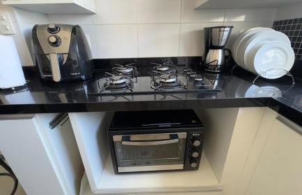 Santos - Gonzaga - Apartamento completo 1 quadra da praia - Foto 21