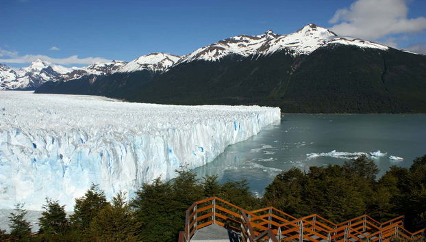 Viste del ghiacciaio Perito Moreno