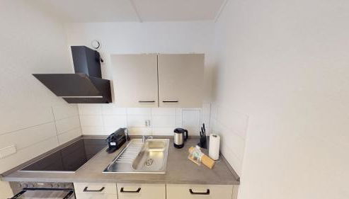 Wohlfühlapartment für 5 Personen, Haltestelle der Linie 5 in unmittelbarer Nähe, WLAN - Foto 4, stove, toaster