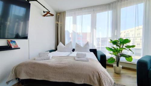 Ulmer Penthouse für 7, Arbeitsplatz, XXL-Dachterrasse, Grill, Wii - Foto 3