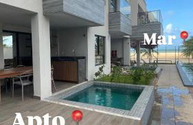 Pé na areia com piscina privativa e 3 suítes - Foto 24