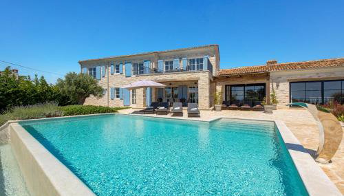 Villa Plava with Panoramic Seaview and big pool - Foto 1, sunbed