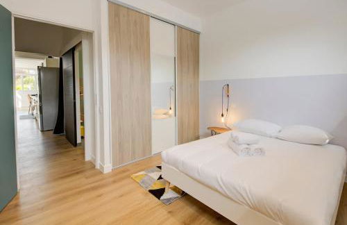 Le Green, appartement rénové, 4 chambres et jardin - Foto 14