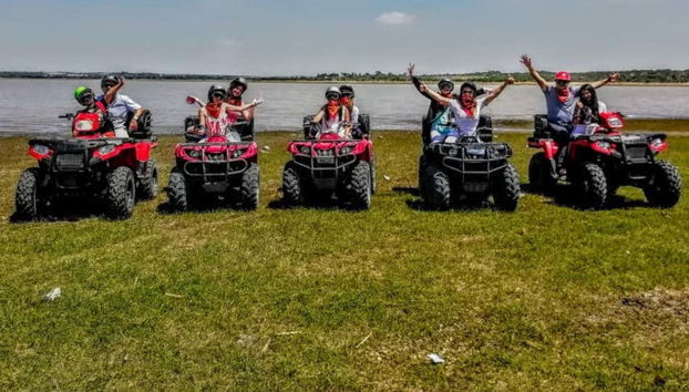 Diversão durante o tour de quadriciclo