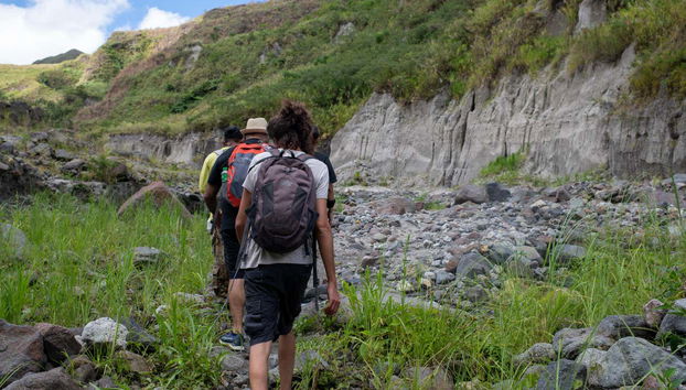 A caminho da cratera do vulcão Pinatubo