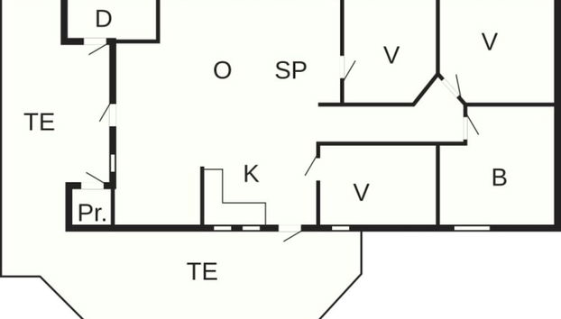 Holiday Home in Snedsted near Sea - Foto 2, Grundriss