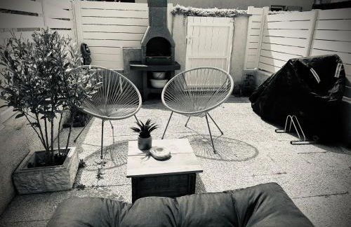 Résidence Le SUNSET Marseillan-plage, entre mer et lagune de Thau, étape vélo, famille, couple, VRP, toutou admis, jardin, parking privé gratuit, vélos, Clim, WIFI fibre gratuite, commodités, plage et piste cyclable à proximité, 6 couchages nous contacter - Foto 33