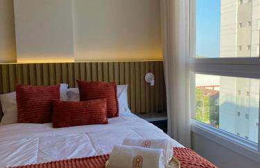 Apê a 450mt Praia da Vila - split, piscina com vista, BBQ e garagem coberta - Photo 24