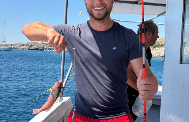 Battuta di pesca a Rodi con barbecue e nuoto - Foto 42