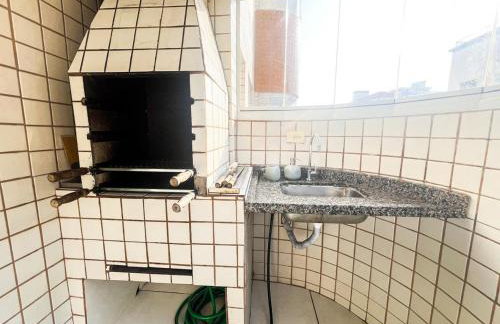 Onda76 Ap temporada Praia Grande Beira Mar churrasqueira carvão - Foto 8