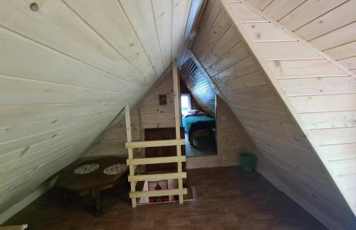 Duży drewniany domek nad rzeką, Obidza 381, Łącko - Foto 31