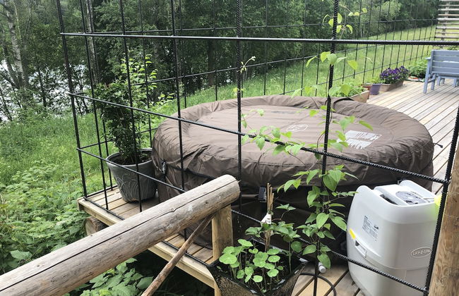 Liljekonvalj Cottage Overlooking the River Sauna - Foto 39