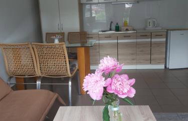 Leśne Zacisze Kretowiny 88 nad jeziorem Narie z własnymi pomostami apartamenty sezonowe lato - Foto 44