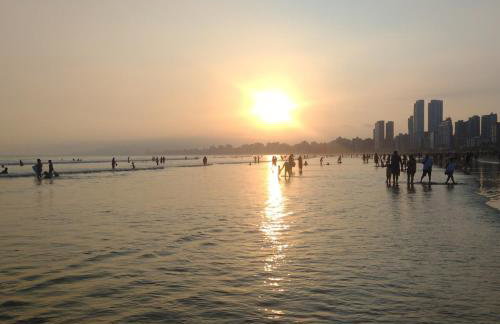 Apartamento na Praia Grande Vista ao Mar 1 quarto 100m da Areia - Foto 17