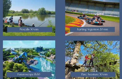 Grand Gîte Le Saule en Scie - 3 étoiles - Spa chauffé, 12 à 14 pers, jardin clos, 30 mn PuyduFou - Foto 48