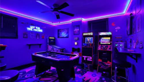 Hot tub- 80's Arcade- Pool table- Historic Downtown- 7 car parking - Foto 2, Game Room