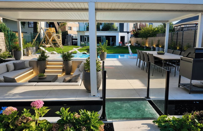 Luxus Neubau 170m2 Loft mit Pool Garten - Foto 35