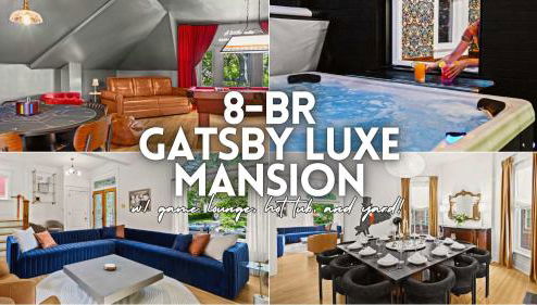 Gatsby House Mansion w Game Lounge & Hot Tub - Foto 1