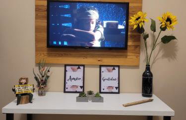 Apartamento Aconchego Frente Mar - Vila Guilhermina Praia Grande SP - Cozinha Completa - Climatizador de Ar - TV a Cabo - Wi-Fi - Photo 30