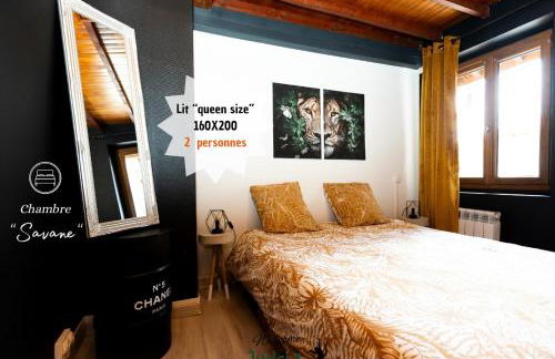 MAISON "Jungle House" 90 m2 BILLARD, RÉTROPROJECTEUR, BAR À JEUX , VINYLE, WIFI FIBRE, idéal PRO & FAMILLE à Montbrison - Foto 25