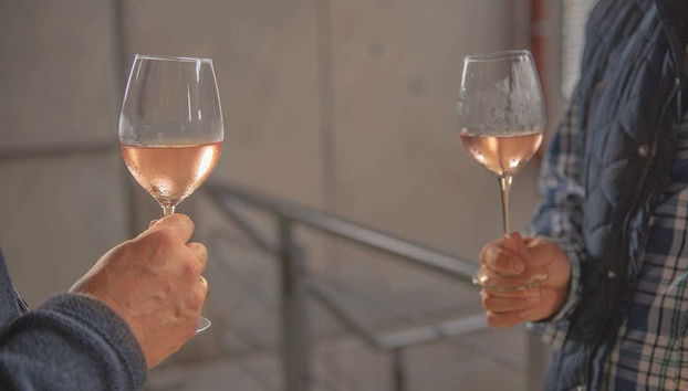 Free tour del vino en El Sauzal - Foto 5, Brindando con vino rosado