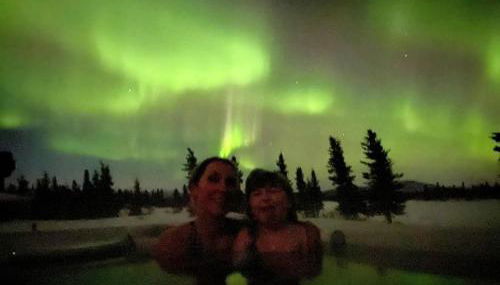 Northern Lights from Hot Tub, Denali National Park - Foto 3