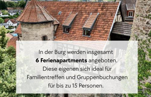 STORCHENNEST - Scandi Style - in der historischen Hinterburg Schlitz - mit Aufzug, Parkplatz & Garten - nahe Fulda und Bad Hersfeld - Foto 19