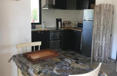 LA BRINDILLE Petit mas provencal meublé de tourisme 3 étoiles 2-3 personnes 1 piece 30 m2 tout confort lisière foret jardin Jacuzzi Piscine - Foto 11