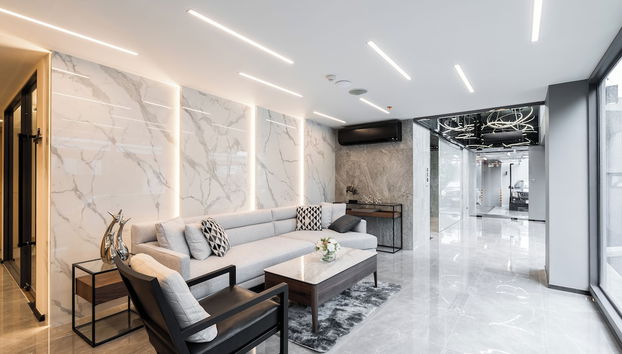 Zona de estar del vestíbulo