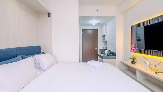 Nice And Relaxing Studio At Transpark Cibubur Apartment - Foto 4, Habitación