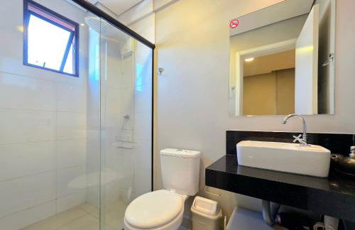 Flat novo e moderno, 4 pessoas ao lado do Paraguai - Foto 30