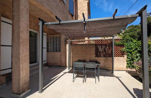 bas-de-villa cosy à 200m de la plage de Fabregas - terrasse privative - Foto 7