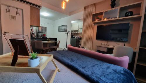 Flat luxo, mobiliado c/ ar, wi-fi, pisc. e academia - Foto 3