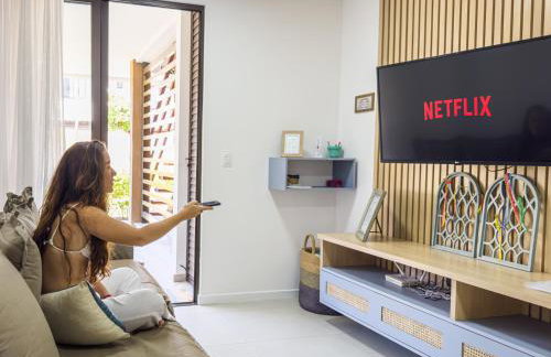 Casa Turquesa Pé na areia Piscina infinita Pet friendly Condomínio fechado - Foto 25