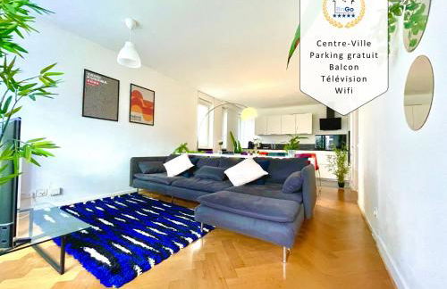 BnGo I Le Spacieux I 12 personnes, 5 chambres, 2 salle de bain, parking privé, WC séparé, Wifi - Foto 1