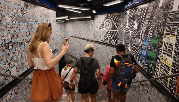 L'une des stations de métro de Mexico